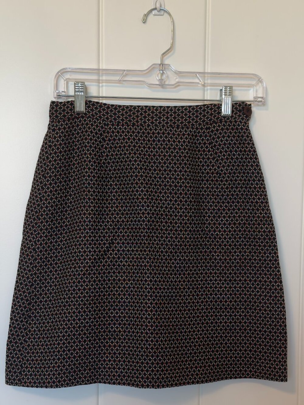 Saks Fifth Avenue Collection Geometric A Line Skirt